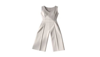 Elegant ivory jumpsuit fashion for modern woman's wardrobe