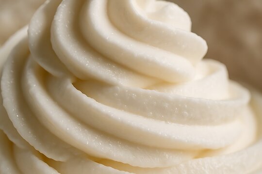 Frozen Yogurt Texture Macro Close-Up, Creamy Dessert and Healthy Sweet Food Background