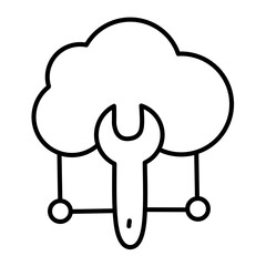 cloud computing icon vector
