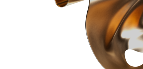 Elegant abstract image of flowing bronze metal. Perfect for modern designs.