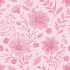 Floral Whispers: A delicate floral pattern whispers elegance and serenity, displaying the subtle beauty of nature in a harmonious design. 