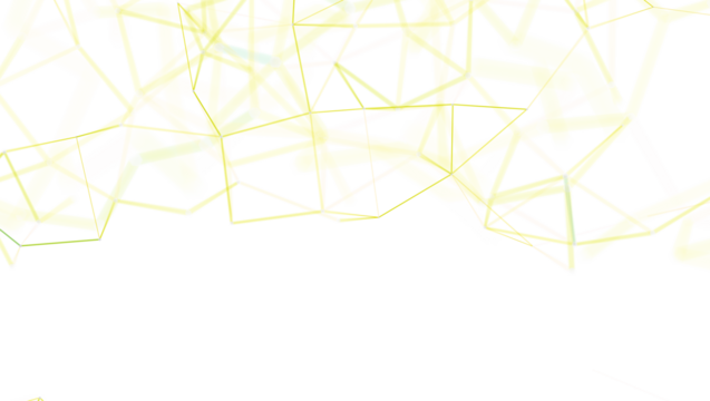 Abstract yellow geometric network on white, representing connection, data, and modern technology. Ideal for design, futuristic projects, and dig