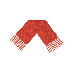 Cozy knitted scarf warm winter accessory for cold weather comfort and style vector
