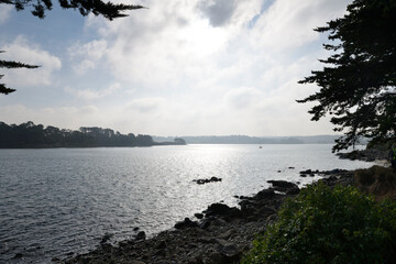 Paysage de mer sur l'île-grande en Bretagne - France