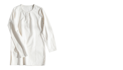 Elegant long sleeve white shirt apparel, modern style