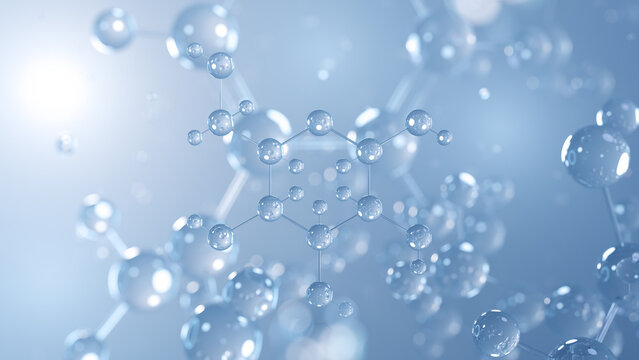 d-glucose molecular structure 3d, monosaccharide structural chemical formula view from a microscope
