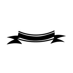 Black ribbon banner vector