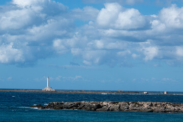 gallipoli a tourist city on the salento coast famous for its historic center on an island in Puglia, Italy.