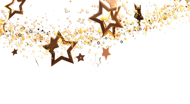 Captivating abstract background with shimmering golden stars. Perfect for festive designs, celebrations, or elegant visuals. Add a touch of glam