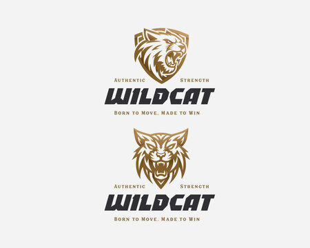 ynx wildcat logo mascot for sport team