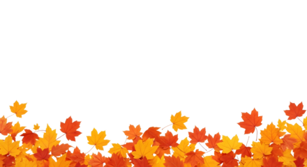 Vibrant Autumn Leaves Background: A Colorful Carpet of Fall Foliage, Perfect for Seasonal Designs and Thanksgiving Themes