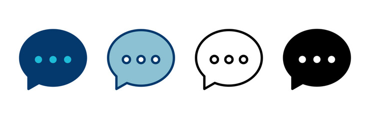 Chat icon vector isolated on white background. Chat vector icon. Speech bubble. message. contact us