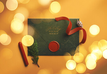Holiday Wax Seal Mockup Pack