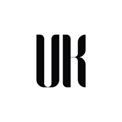 VK monogram logo design letter text name symbol monochrome logotype alphabet character simple logo