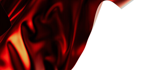 Obraz premium Elegant red silk fabric texture. Perfect for luxury, beauty, fashion, and design projects. High-resolution image.
