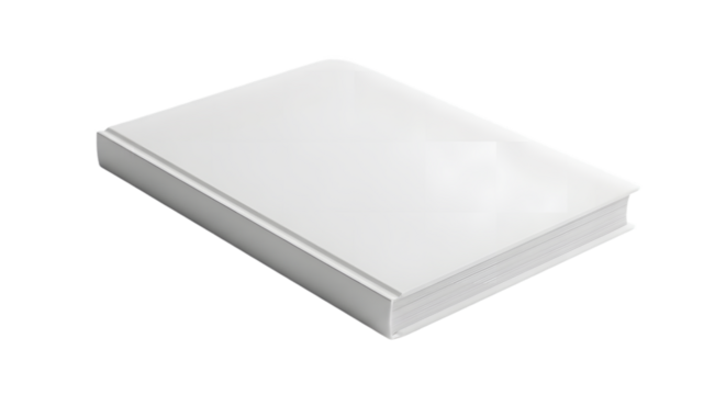Minimalist White Book, No Text