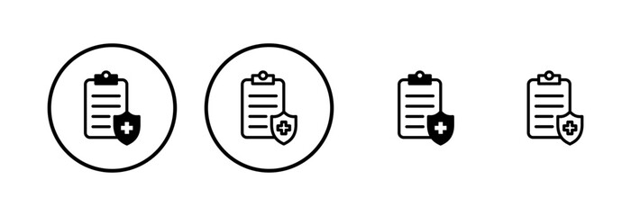 Medical insurance icon logo design. health insurance sign and symbol