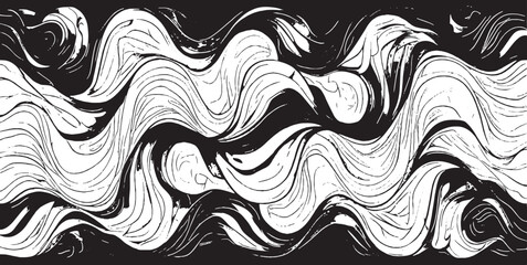 Fototapeta premium Vector brush sroke texture. Distressed uneven grunge background. Abstract distressed vector illustration. Overlay over any design to create interesting effect and depth. Black isolated on white. EPS10