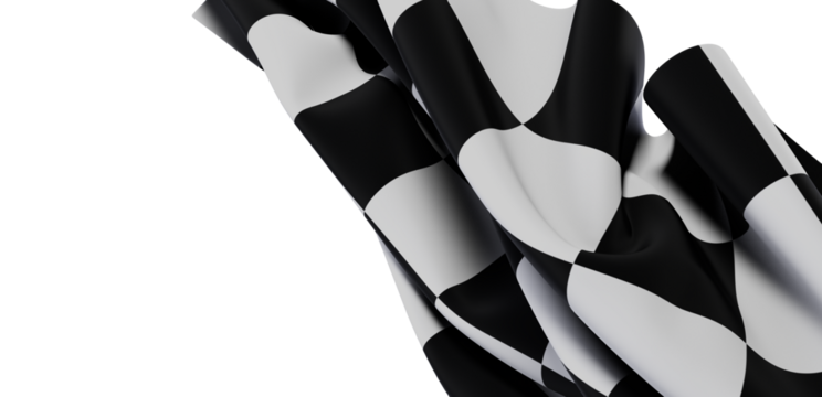 Dynamic checkered flag image, perfect for sports, racing, competition themes. High-resolution photo.