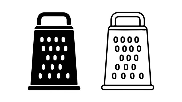 Kitchen graters with transparent background