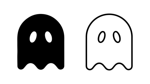 Ghost icons with transparent background