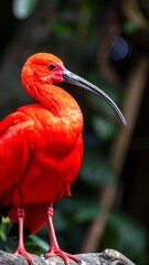 Scarlet ibis portrait