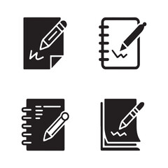 Draft Or Sketch Paper Technical Icons