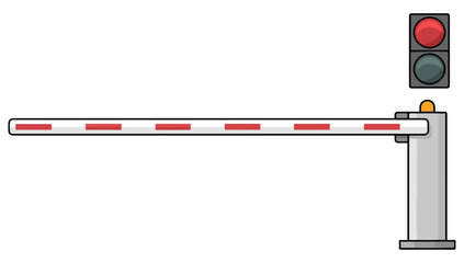 straight and zigzag road safety barrier icon