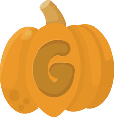 Spooky Fall Pumpkin Alphabet & Number Clipart Collection Autumn Season Decoration