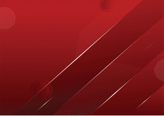 Dynamic Red Gradient Background with Abstract Geometric Elements