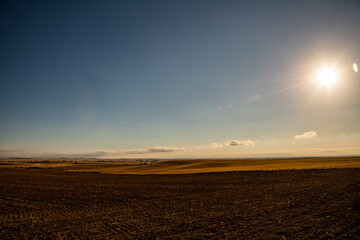 Landschaft in der Meseta am Jacobsweg