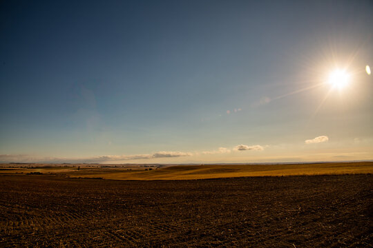 Landschaft in der Meseta am Jacobsweg