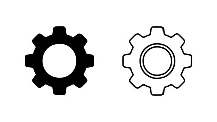 Fototapeta premium Gear icons with transparent background