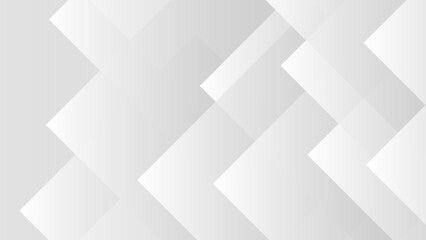 Abstract geometric white and light gray background with overlapping rectangular and diagonal shapes. Subtle 3D layered effect. Clean, modern, and minimalist design with soft gradients and depth.