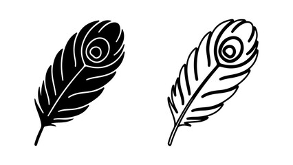 Obraz premium Peacock feathers with transparent background