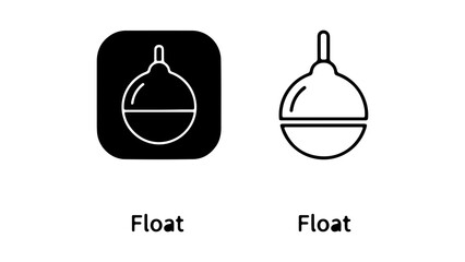 Fishing float icon with transparent background © Al