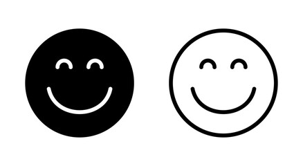 Smile icon symbol for apps and websites. smile emoticon icon. feedback sign and symbol