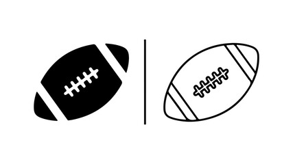 American footballs with transparent background