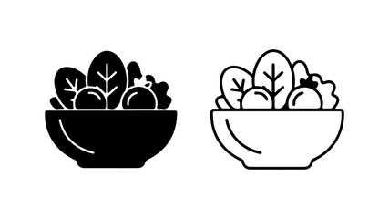 Salad bowl with transparent background