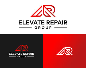 ERG letter design logo for home roof repair.