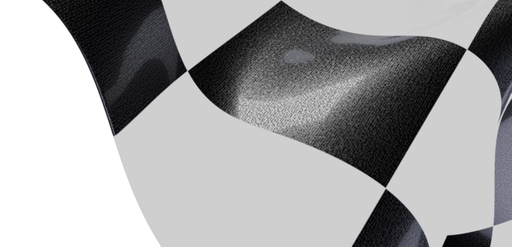 Stylish black and white checkered flag,perfect for speed, racing, victory, competition themes.