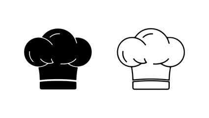 Chef hat icon with transparent background