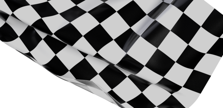 High-resolution checkered flag image. Perfect for racing, sports, and competition designs.