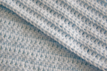 handmade crochet light blue pattern