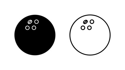 Bowling balls with holes with transparent background