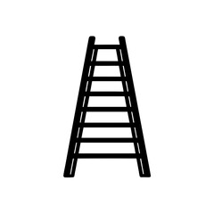 ladder on white background
