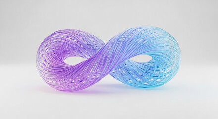 Stunning infinite loop design with vibrant gradient colors for modern technology and innovation projects