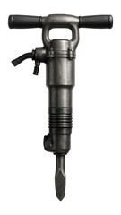 Durable pneumatic jackhammer with T-handle for demolition at construction sites.