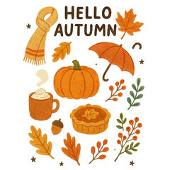 thanksgiving background with pumpkins