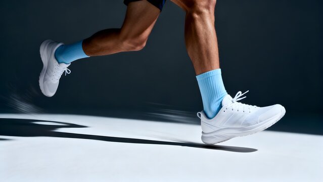Running legs in motion